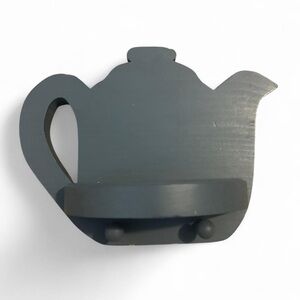 Vintage wooden teapot shelf